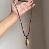 Nuevo Collar Colgante de Bodhi Estilo Chino Bohemio Cadena para Suéter Estilo Étnico de Nicho para Mujer Accesorios Retro Zen Estilo Chino