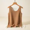 Chaleco Cálido Terciopelo Camiseta Base Sin Costuras Otoño e Invierno Ropa Interior para Mujer Forrada de Polar Chaleco Engrosado