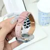 Adecuado para Correas de Apple Watch, Metal Cromado de Zinc con Diamantes y Cuero, Adecuado para Pulseras Iwatch8/9, Apple Watch12