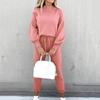 2020 Aliexpress Amazon Otoño e Invierno Manga Larga Polar Moda Casual Conjunto de Sudaderas T003