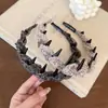 Diadema de Malla Estampado Leopardo de Alta Gama para Mujer, Estilo Blogger, Elegante con Dientes, Diadema Antideslizante, Diadema de Alta Presión Craneal