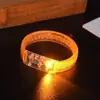 Pulsera Luminosa Acrílica Burbuja Colorida Palo Luminoso Pulsera Luminosa LED Digital Puesto Callejero Juguetes Luminosos Mayoreo