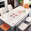 Jogo Americano, Não Lavável, À Prova de Óleo, À Prova d'Água, Resistente ao Calor, Isolante Térmico, Protetor de Mesa, Vidro Macio de PVC, Jogo Americano Retangular para Mesa de Centro