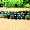 Atacado ágata aquática natural semiacabada ágata contas soltas contas redondas acessórios de joalheria DIY cristal natural superior