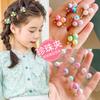 Pasador de hebilla de frijol arcoíris de perla accesorios para cabello trenzado de niños pinza para el pelo degradada para recogidos de niñas accesorios para bebé