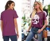 Camisetas de Calaveras para Mujer Esqueleto Divertido Gráfico Gótico Casual