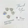 Joyería para Uñas Correa de Regalo con Diamante de Garra Destello Caja de Regalo de Navidad Corazón Torcido Cuadrado Mariposa Aleación Diamante de Uña Joyería