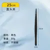 Pinza para barbacoa negra transfronteriza pinzas de acero inoxidable plato de barbacoa estilo coreano pinza para alimentos de chef de buffet
