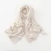 Cachecol de Lã Cashmere 25 Novo da Primavera para Mulheres Elegante Cor Lisa Trançado Quente Moda Peso Pesado Estendido Tricô Lenço Longo