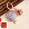 Bolsita de Brocado de Canción Cultural y Creativa, Colgante de Saquito, Llavero de Fortuna, Riqueza y Paz, Accesorio Decorativo para Bolsa, Billetera Portátil de Doble Cara