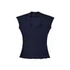 Camiseta Básica Feminina Pure Desire com Gola U, Manga Curta Ajustada, Estilo Verão Garota Apimentada, Manga Levemente Babada, Top Slim Fit Sexy e Único, Venda por Atacado