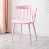 Silla de plástico moderna y sencilla para comedor, estilo nórdico, con respaldo creativo, estilo Windsor, para cafetería.