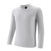 Nova Camiseta Masculina Esportiva de Gola Alta para Outono e Inverno, Quente, Manga Longa, Fabricante, Camada Base Absorvente de Suor para Corrida ao Ar Livre com Lã