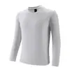 Moletom Masculino de Algodão de Alta Qualidade com Gola Redonda e Manga Longa, Outono/Inverno 2026, Alternativa de Marca Outdoor, Camada Base com Forro de Fleece