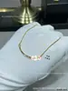V oro versión alta sonriente collar completo de diamantes mano de obra fina grueso chapado en oro rosa de 18 quilates cara sonriente superficie lisa collar ventas directas de fábrica