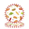 Suprimentos de Festa Temática de Hambúrguer e Cachorro-Quente Desenho Animado Novo para Crianças Transfronteiriço Utensílios de Mesa Prato de Papel Suprimentos de Decoração Conjunto de Arranjo