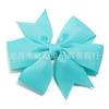 Venta Caliente Transfronteriza Color Sólido Cinta Acanalada Moño Cola de Pescado Pasador para el Cabello Accesorios para el Cabello Niños Bebé Pasador para el Cabello 40 Colores