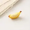 Accesorios de Resina al por Mayor Mini Plátano Simulación de Comida Juguete Pegamento de Crema Imán para Refrigerador Llavero Adorno para Coche