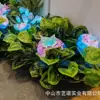 Forma de Flor de Jungla Avatar Piraña Resina Brillante Fibra de Vidrio Escultura de Paisaje Parque Lugar de Diversiones