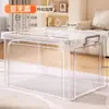 Caja de almacenamiento de plástico, contenedor de almacenamiento transparente con tapa, para juguetes, ropa y artículos del hogar, caja organizadora de capacidad extragrande