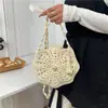 Bolsa de Palha para Mulheres, Nova Bolsa de Praia de Verão para Férias na Beira-Mar, Bolsa de Ombro Transversal Estilo Boêmio, Bolsa para Celular