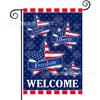 Bandera de Jardín para el Día de la Independencia Más Vendida de Amazon, Bandera Festiva Americana con Estampado de Estrellas y Rayas, Material de Lino, Bandera Decorativa para Exteriores