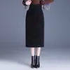 Elegante Falda Lápiz Recta Jacquard Retro Ceñida al Cuerpo para Mujer 2026 Primavera/Otoño Nueva Ropa para Mujer Falda de Un Solo Paso Adelgazante de Longitud Media Moderna