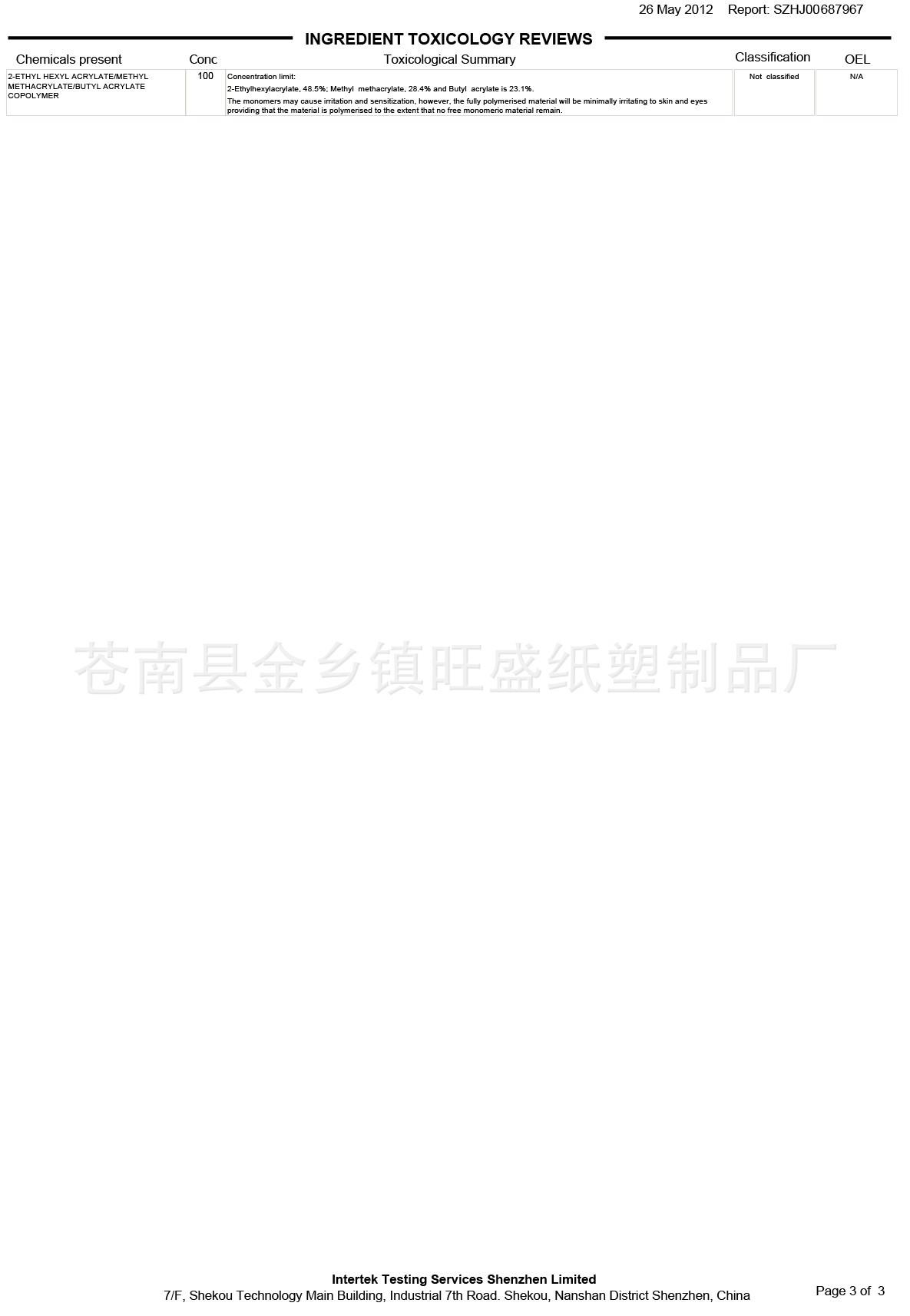 TIA皮肤测试安全报告-3（AB胶）