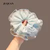 Estilo Coreano Ins Luz de Lujo Gasa Encaje Círculo Intestinal Grande Estilo Dulce Disparo Callejero Cuerda para el Cabello Banda Elástica para Cola de Caballo Bola de Cabello