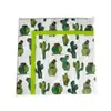 Traje de vajilla de papel de cactus desechable vaso de papel plato servilleta fiesta de cumpleaños para adultos decoración de fiesta
