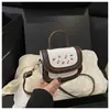 Bolso para Mujer 2026 Nuevo Estilo Lichi Moda Lindo Dibujo Animado Bolso de Mano Bolso Cuadrado Pequeño Estilo Ins Bolso Cruzado para Hombro para Niña