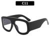 Nuevas gafas de sol de verano cuadradas de montura grande, gafas de sol de moda transfronterizas de tendencia europea y americana, gafas de sol personalizadas