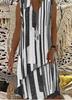 Vestido sin mangas con estampado irregular y cuello en V popular de la estación independiente de Amazon de 2022 Wish AliExpress