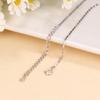 Corea del Sur versión coreana de cadena corta para clavícula moda cadena de lingotes para mujer semillas de melón cadena desnuda lingote brillante cadena de flores joyería