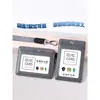 Portatarjetas de identificación de cuero genuino de primera capa premium, gafete de trabajo, gafete de empleado con cordón, gafete de fábrica, etiqueta de nombre, gafete de trabajo, tarjeta de bus y control de acceso