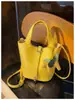 Súper popular en verano, bolso tipo cubo versátil estilo coreano, nuevo modelo 2026, bolso de hombro y cruzado de moda de alta gama para mujer