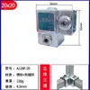 Conector de Tubo Cuadrado Galvanizado de Hierro Fundido de 20/25/30 mm Hebilla de Fijación de Acero Cuadrado Accesorios de Marco Junta de Barandilla Sin Soldadura