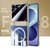 Funda Adecuada para Teléfono Móvil Samsung Zflip8, Soporte Central con Anillo Magnético, Bisagra de Resorte, Carcasa Galvanizada y Película Integrada Funda Protectora