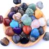 Piedra Natural de Venta Caliente Transfronteriza 30*12 Corazón No Poroso Cristal Rosa Accesorios de Juguete Arqueológico Corazón DIY Pequeño Regalo