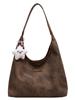 Bolso de gran capacidad para mujer 2023 nuevo otoño e invierno lona mezclilla bolso tote bolso de clase para estudiante universitario bolso de hombro axilar