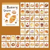 Libro de Pegatinas Xinmo Doudou Serie Galleta de Vida Material de Decoración para Diario de Comida Coreana Pegatinas 50 Hojas en 6 Diseños