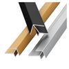 Tira de borde de esquina puntiaguda de aleación de aluminio, línea decorativa metálica para panel de pared integrado, esquina para azulejo cerámico, tira de borde para chapa de madera