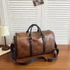 Bolsa de Almacenamiento Casual para Viajes al por Mayor de Fábrica, Cuero PU, Separación Húmeda y Seca, Bolsa de Gimnasio, Bolsa para Viajes Cortos de Negocios, para Abordar