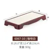 Plato de melamina para calentar alimentos, vajilla de plástico similar a la porcelana, plato rectangular, plato creativo para barbacoa de autoservicio con plato comercial.