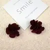 Hecho a Mano Gasa Cosido a Mano 3cm Pequeñas Flores Accesorios DIY Tela Camelia Aretes Accesorios para Aretes Accesorios