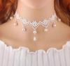 Accesorios transfronterizos para mujer, correa para el cuello, corte gótico, Spice Girl, cadena para el cuello, collar de encaje, gargantilla, cadena para clavícula, collar vintage