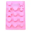 Silicone alimentar 14 peças forma de bolo várias formas assar chocolate utensílios de panificação utensílios de bolo suprimentos