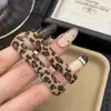 Elástico de Cabelo Estampado de Leopardo Estilo Ins Retrô Coreano para Mulheres, Elástico para Rabo de Cavalo, Corda para Coque, Novo Modelo Durável para Adultos