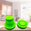 Fábrica de Origen Taza Portátil de Viaje Taza de Viaje de Silicona de Grado Alimenticio con Tapa Plegable de Silicona Taza Plegable Venta al por Mayor
