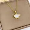 Joyería Transfronteriza Europea y Americana Collar de Oso Acrílico Moda Elegante Dulce Diamante Hermana Mejor Amiga Cadena para Clavícula Joyería